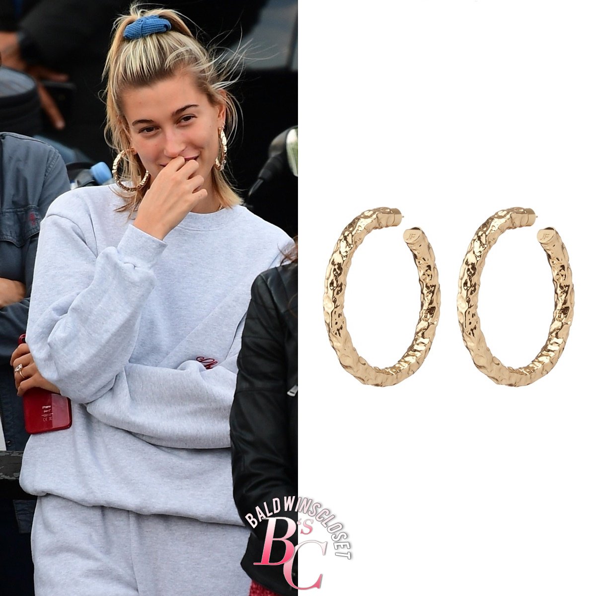 Hailey Bieber's Closet on X: October 23, 2018 - #HaileyBaldwin wore a  Vintage #Chanel Logo Sweatshirt for ￥298,000, #AcneStudios Velcro Sneakers  for $380.00, #LouisVuitton Palm Springs Backpack for $1,940.00. And a  personalised