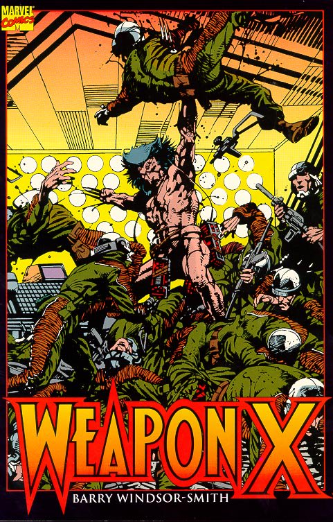 My journey to find Wolverine's origin story next delivered me one of the best stories Marvel has ever published: Barry Windsor Smith's WEAPON X. I was WAY too young to understand, but I staaaaared at those pages. Nightmarish, violent, and dense lines. I still have that hardcover.