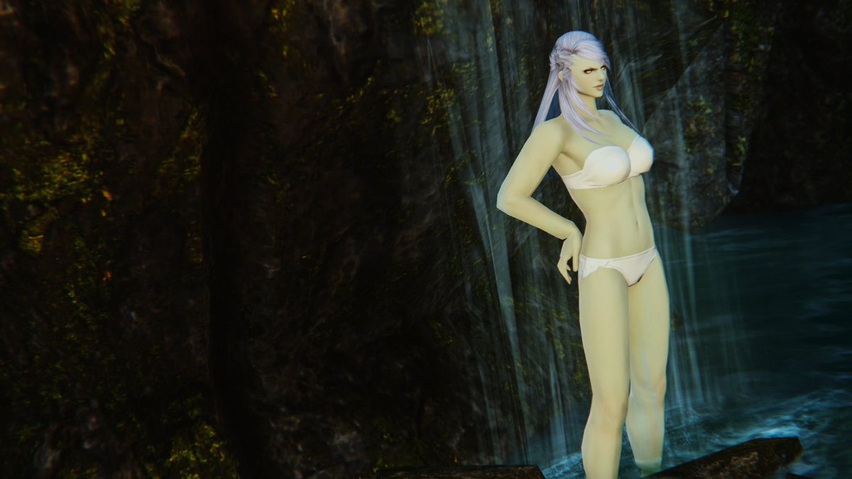 Swaenlona at Camp Bronze Lake #FFXIV  #FF14  #roegadyn  #ルガディン  #femroe