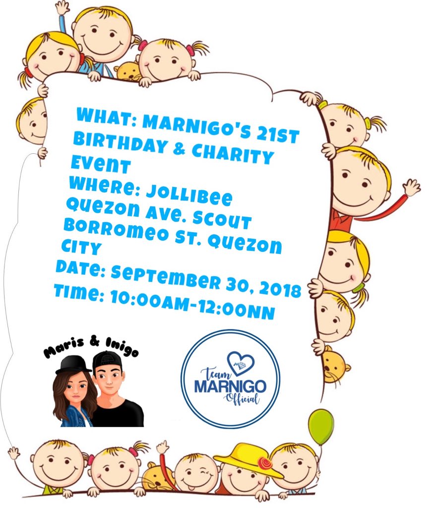 fanacct__'s tweet photo. Today is the day share the blessings 

MarNigoBday CharityEvent https://t.co/wDIYj8gOZ9