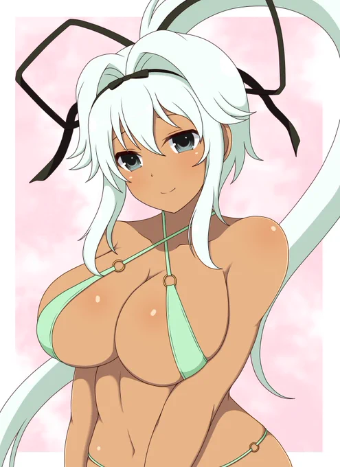 夕焼ちゃんをカキカキしました。褐色おっぱい(*'Д`)#閃乱カグラ 
