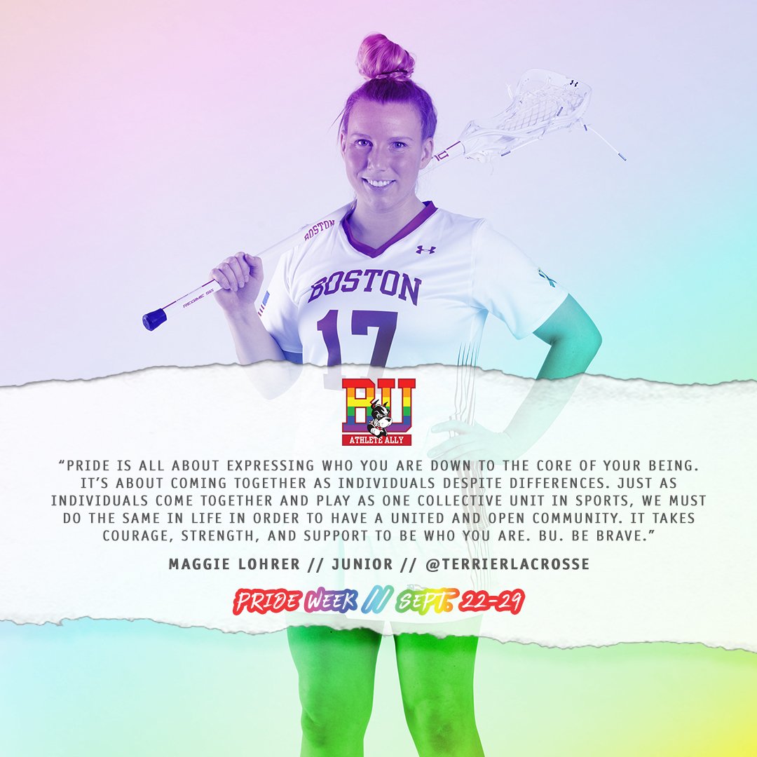 On the last day of our Pride Week, we couldn't have said it better, Maggie. <a href="/TerrierLacrosse/">BU Women's Lacrosse</a>  #GoBU #ProudtoBU #WhoWeAre