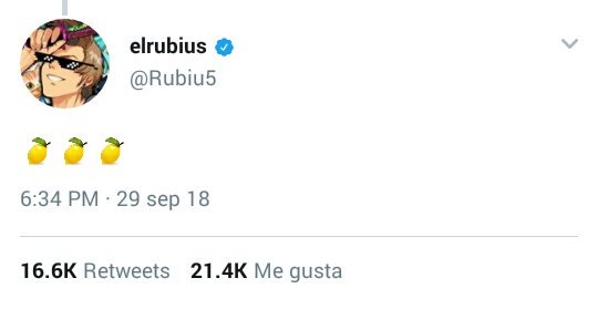 AvilesJefree's tweet photo. @Rubiu5 3 limonadas  
3 ganadores 
Fijo. https://t.co/nMhY8yMgZP