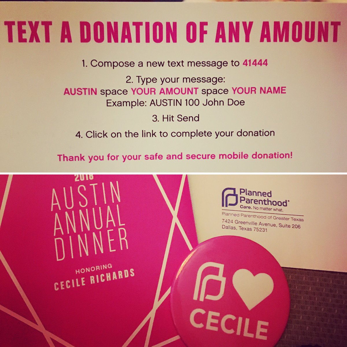 susannekerns's tweet photo. Hey @PlannedParenthood supporters across the road watching @BetoORourke and #WillieNelson - You can still support @ppgreatertx by texting a message to 41444 of AUSTIN <space> YOUR AMOUNT <Space> YOUR NAME.
Example: AUSTIN 100 Susanne Kerns
#sexed = #consented #austindinner https://t.co/Qv2noQIJhU