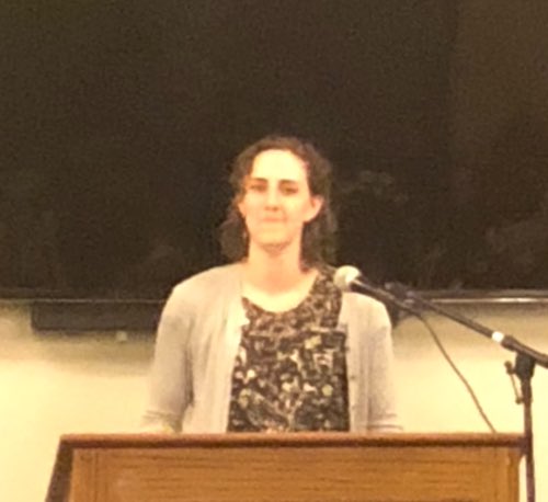 Emily Mims (PFHS ‘04) a volleyball standout who set virtually every record at PFHS, is inducted into the inaugural class of the Potomac Falls High School Athletics Hall of Fame.
#PFHOF’18