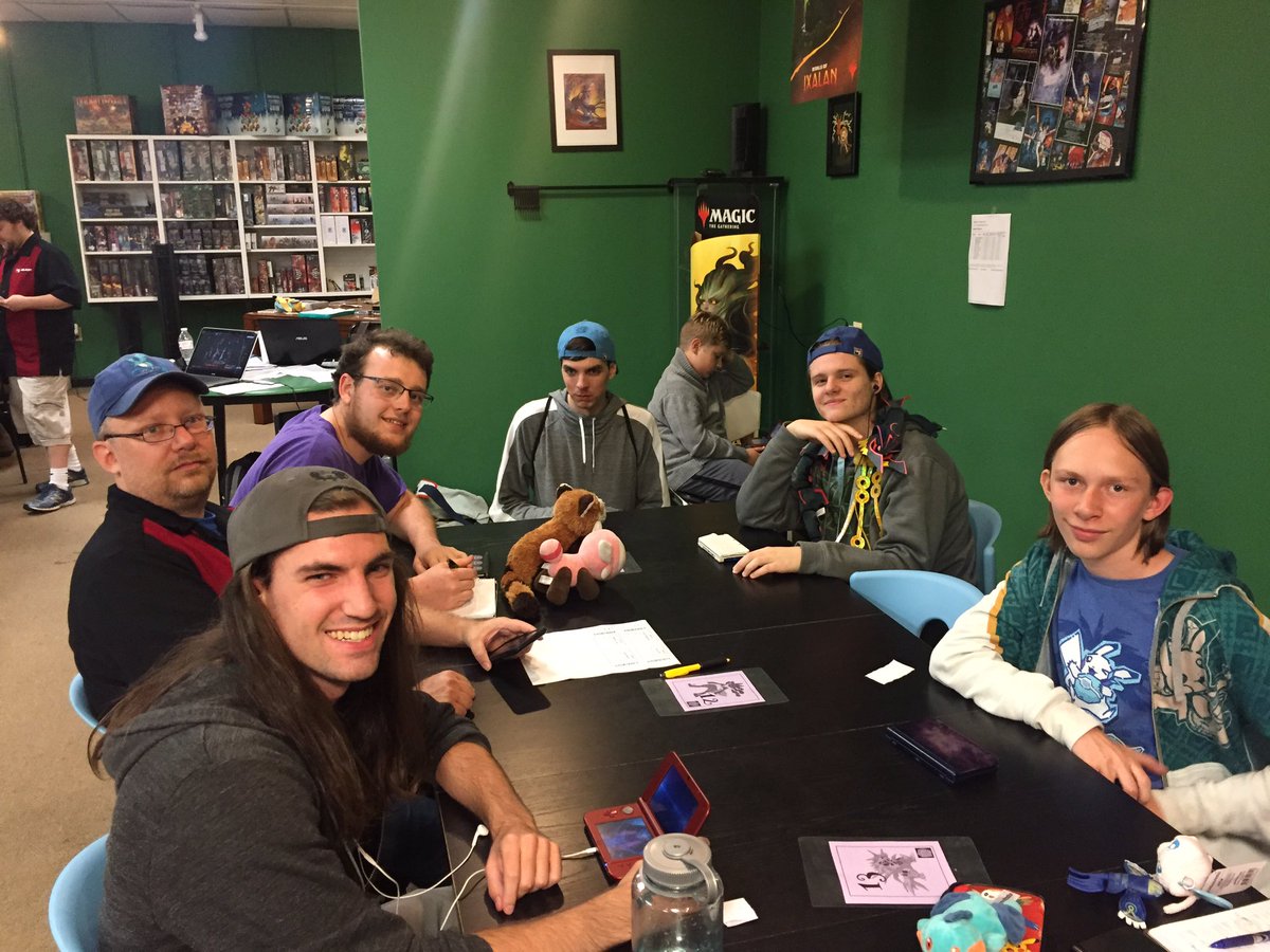 MrOlivola's tweet photo. Here is our Top 4 Cut at tonightβs @Pokemon VGC Sun Series Premier Challenge at @Beyond_Board in Dublin, OH!! π
#PlayPokemon #GetThatCP https://t.co/7oFnNR9QeX