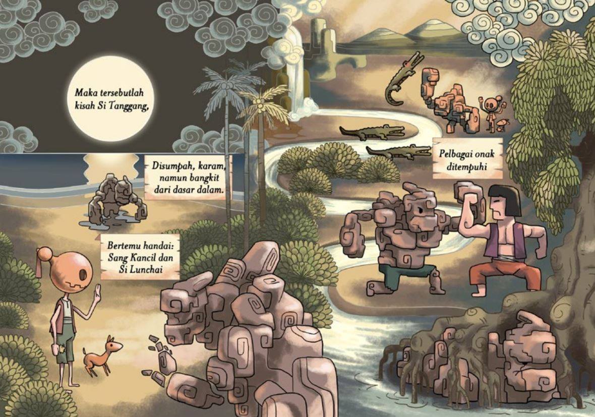 adifitri33's tweet image. Hello, I'm AdiFitri from Shah Alam, #Malaysia. I'm the writer/artist of Taubat Si Tanggang, published by @komikmaple . It's an all-ages action adventure limited series reimagining characters from Malaysian #Folklore in a shared world. #komikkomik