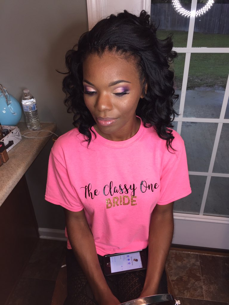 N8fertiti's tweet photo. Today I was the MUA for my first wedding! How’d I do?! #MakeupByMarlisa #GeorgiaSouthern #GSau #SouthernNotState https://t.co/qeTme7Yg4c