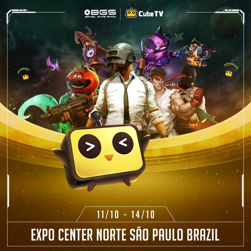 JoinCubeTV's tweet photo. Hello guys! We are going to join the upcoming #BGS2018 at PD4.👏👏  Can't wait to meet you guys in October! @CubeTVBR Click and Watch Live on Cube TV: https://t.co/Z4fT1qMhTH 

#CubeTVxBGS #CubeTV #CubeTVBR #PUBG #PUBGM #LOL #StreetFighterV #Gaming #livestreaming #streamer https://t.co/UzdxuyuvS7
