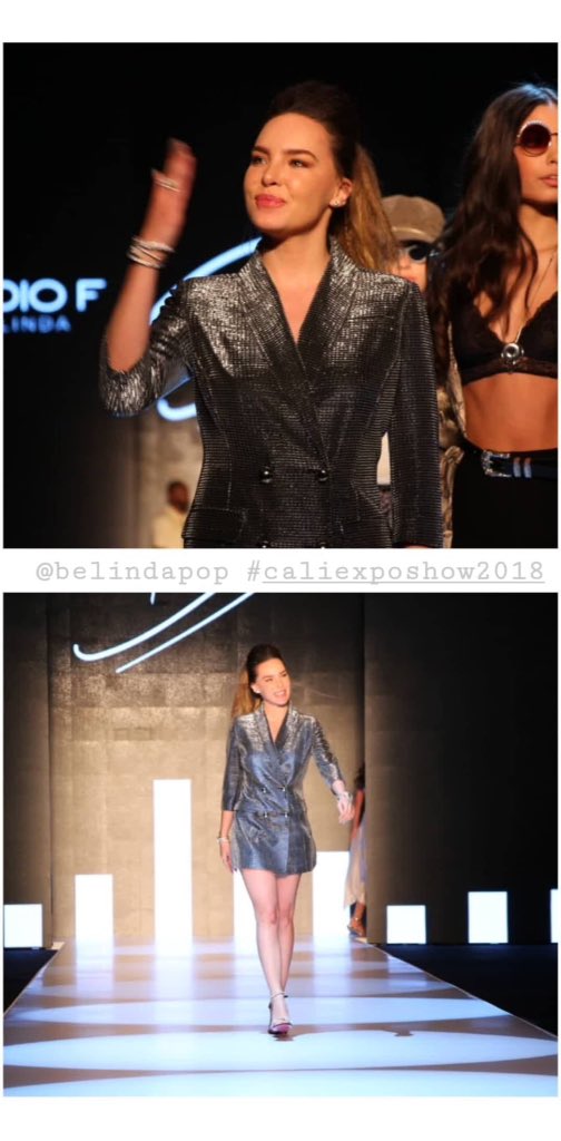 beliucker's tweet photo. @belindapop apresentando sua nova coleção em parceria com @studiofcolombia #Popstar e encerrando os desfiles da #CaliExpoShow na Colômbia 👑✨ https://t.co/RPwB6uZBxV