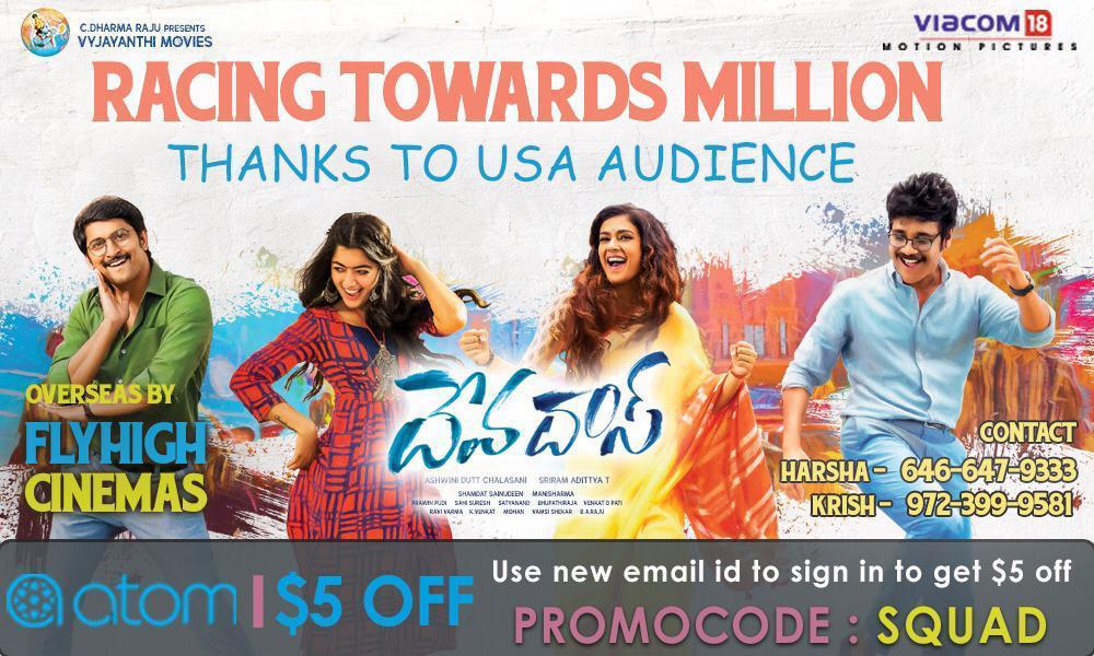 UrsActornaniFc's tweet photo. #DevaDas racing towards million 😍
#BlockbusterDevaDas #BlockBusterBROmance ❤ https://t.co/4X08uLbGQd