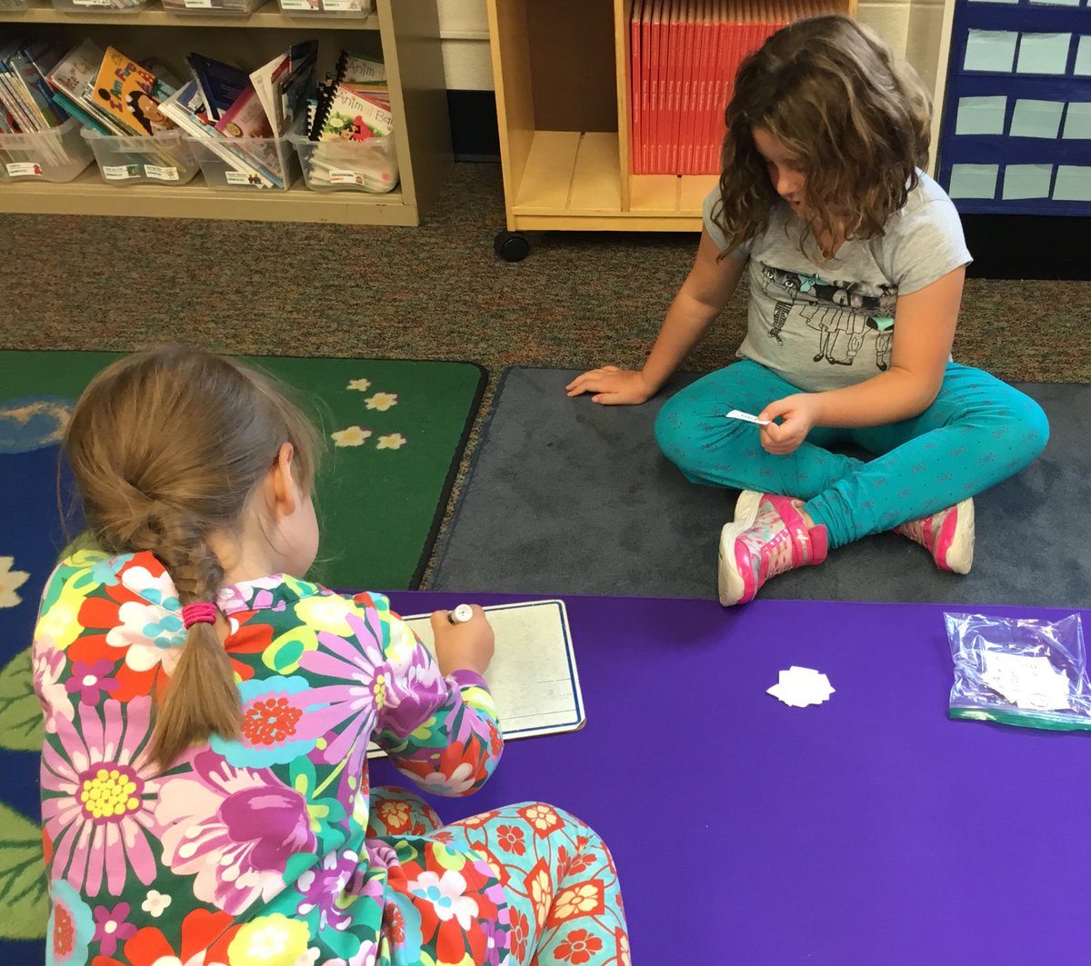 ChipGrover's tweet photo. Mrs. Grover’s first graders paired up to practice word study using slates.  @NorthCreekElem #csdnce https://t.co/wunA6MBwHh
