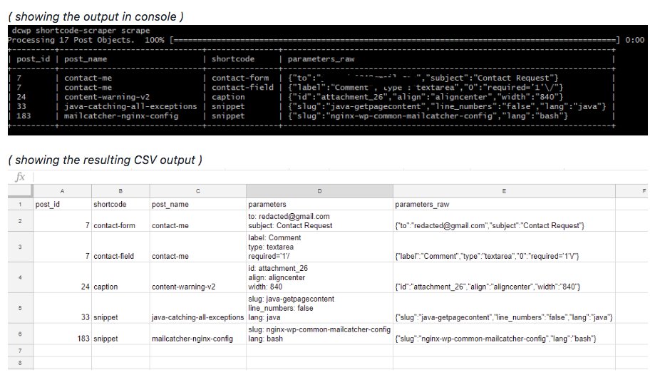 dimensionmedia's tweet image. #WordPress devs: @wpcli script to scrape all blog posts for shortcodes ( registered or not ) and provides you a report w/ CSV capability. github.com/JayWood/jw-wpc…