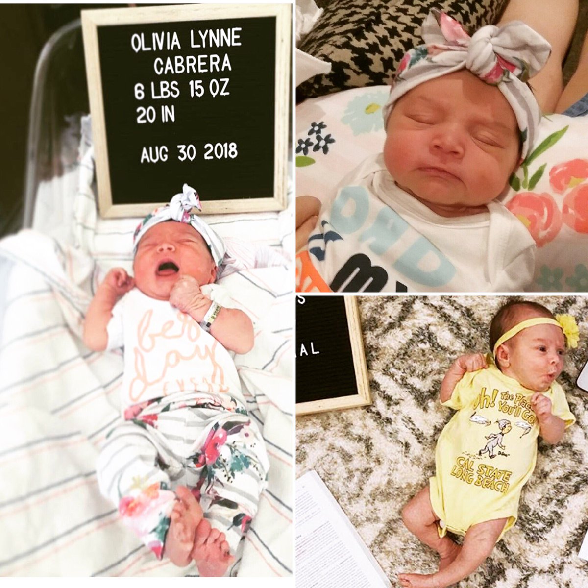 A Huge CONGRATULATIONS to Miss Danielle and her hubby Daniel 🎉Beautiful Baby Olivia will already be celebrating her 1 month Birth-Day❣️ So proud of mama Danielle .  We can’t wait to have you both at the studio, ~Olivia in tap shoes &amp; a Tutu~ 💖☺️Love to the Cabrera Family