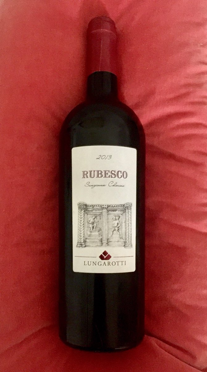 Cerasuolo's tweet photo. My wine tour through #Umbria begins with @lungarottiwine  #Rubesco Rosso di #Torgiano #italianwine https://t.co/2VjK5c7R8i