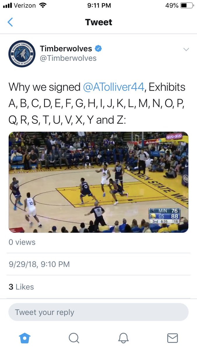 Minnesota Timberwolves Why We Signed Atolliver44 Exhibits A B C D E F G H I J K L M N O P Q R S T U V W