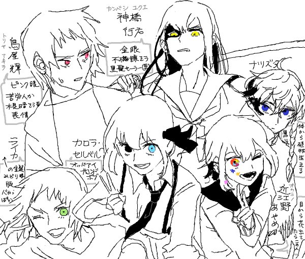 どろわで描いた暫定よく描く企画人まとめ 
誤字→藁 
