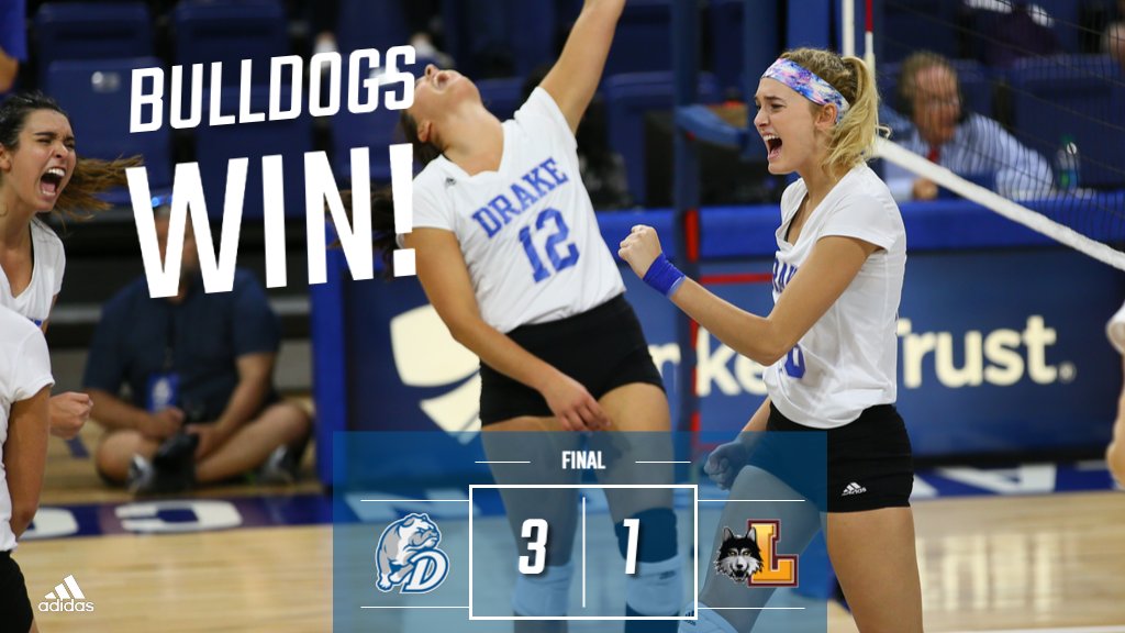 DrakeVolleyball's tweet photo. BULLDOGS WIN!
#DrakeVB collects a big 3-1 win in Chicago tonight.
#MVCVB
📊https://t.co/kjbUJymyXx https://t.co/ifHr3GAaVe