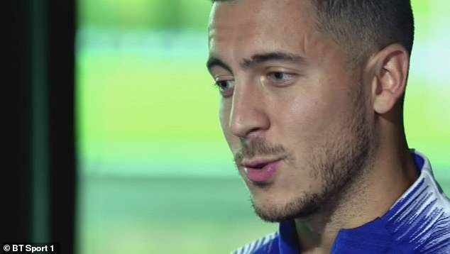Hazard: "I'll tell you the truth. After the World Cup I wanted to leave because my dream is to play in Spain. Then I spoke to the board & Sarri I said "I can stay no problem". We are enjoying playing with Sarri & I’m happy I stayed. I’ve got three years on my contract left."