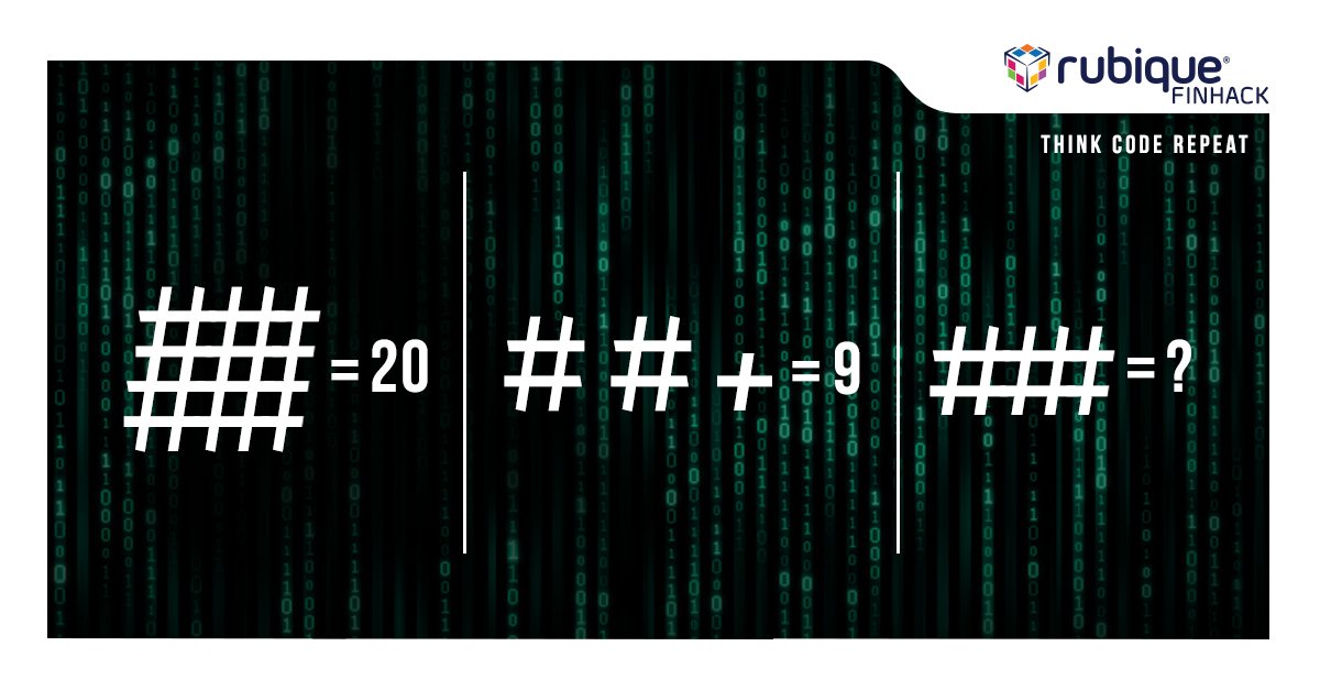 rubiquetech's tweet image. #ContestAlert Morpheus is here with the first question. Fill those comments with your answer and stand a chance to win exciting prizes.
To participate :
1) Answer the puzzle
2)Tag 5 friends 
3)Follow the page
What are you waiting for? Get started!
#FinHack #Think #Code #Repeat