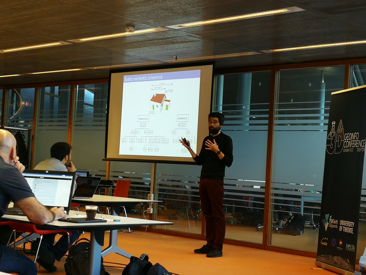 slice3d_si's tweet photo. An interesting workshop on 3D City Modelling at @3DDelft2018, organised by @tudelft3d, @isprs, @EuroSDR, @VOLTA_MSCA @geonovum et al. https://t.co/KqfScWfIqq