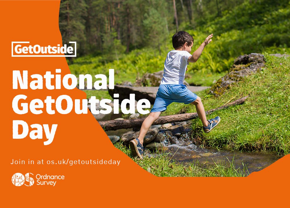 Happy #GetOutsideDay! We’re aiming to get 1 million people outdoors TODAY! Whether you get outside for 5 mins or 5 hrs, it all counts. Join in get outside &amp; have some fun! Check out events near you os.uk/getoutsideday &amp; tweet @OSleisureto tell us what you’re up to today!