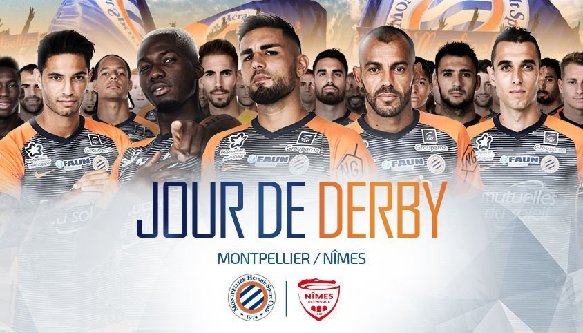 MontpellierHSC's tweet photo. C’est Jour de #DERBY 🔥😱🐊

🎟 #MHSCNO
📆 RDV tout à l’heure !!!
🕗 17h
🏟 Stade de la Mosson
⚽ J8 @Ligue1Conforama 
😍 25 ans qu'on l'attendait !
🧡💙#SupportersMHSC On aura besoin de notre 12ème homme 💪 https://t.co/HwvaX5irbT