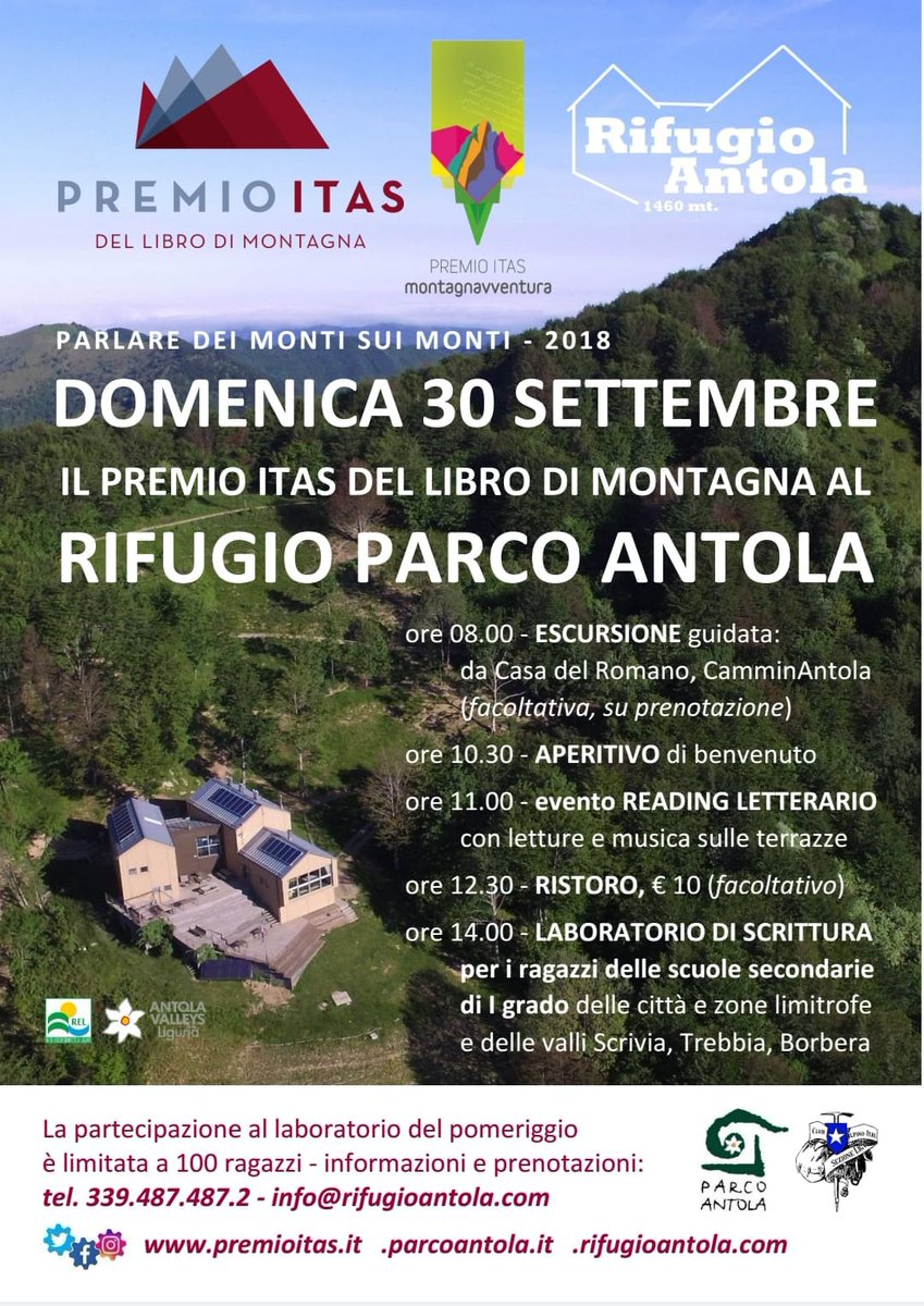 robertocosta_ge's tweet photo. Oggi al @RifuParcoAntola per la #Giornatasentieriliguria #liguriantrailsday #premioITAS "Parlare dei monti sui monti" https://t.co/GpDeedO9m4