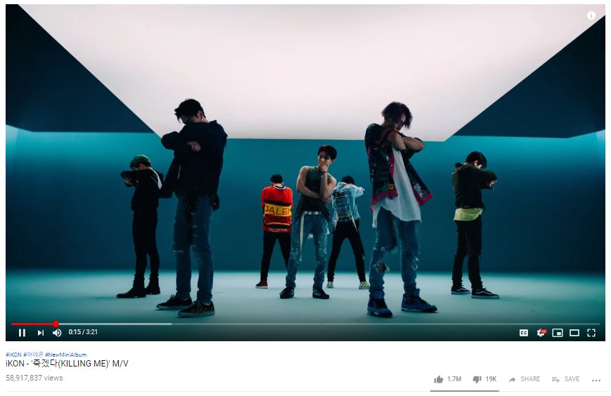 KONVIEW's tweet photo. [#KONVIEW NOTICE] Time check: 5pm KST. Mass streaming for #KillingMe MV has started! Less than 85k views before #iKON_KillingMe59M! Continue BOOM STREAMING! @YG_iKONIC #iKON #아이콘 #iKONisKILLINGME #ContinueKillingMe #iKON_CONTINUE

#iKON_KillingMe60M: https://t.co/WQWhE8ueV1 https://t.co/7QbjaFxg7l