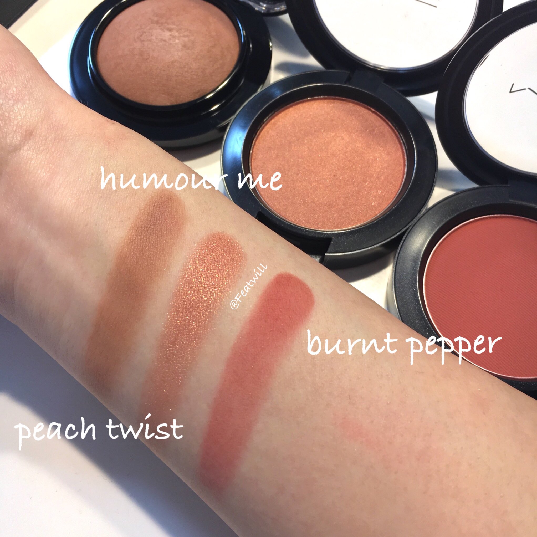 ここあここ Macの秋色チークさん 来ました どちゃくそ可愛い Peach Twist こう見るとシングルシャドウのミソロジーみたいやなー いずれも発色激良なので淡く入れるよ T Co 4mfe4woiid Twitter