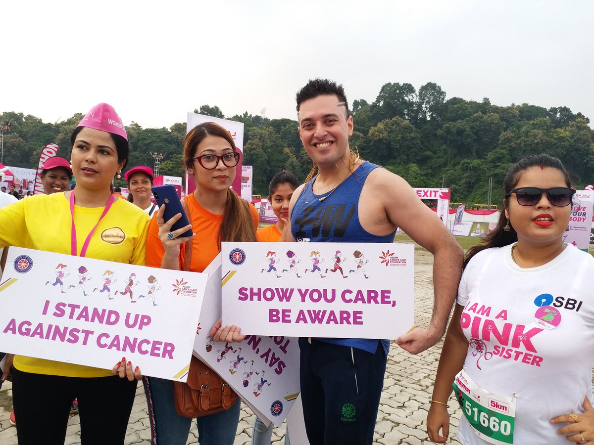 CareAssam's tweet photo. #DetectToDefeat
Assam Cancer Care Foundation with NSS at #PinkathonGuwahati
#Guwahati https://t.co/ElG8gvT5hF