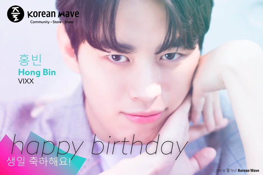 ykoreanwave's tweet photo. Felicidades al Cantante, Modelo, Bailarín, rapero, actor y MC; el #VisualMaster de #VIXX @RealVIXX, #홍빈 #HongBin @RedBeans93 que cumple 25 años. Feliz Cumpleaños! 생일 축하해요! https://t.co/hcEL9lcAc3