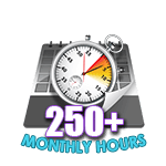 My new 250 Hours Online in a Month #Flirt4Free badge looks really good next to all the others! https://t