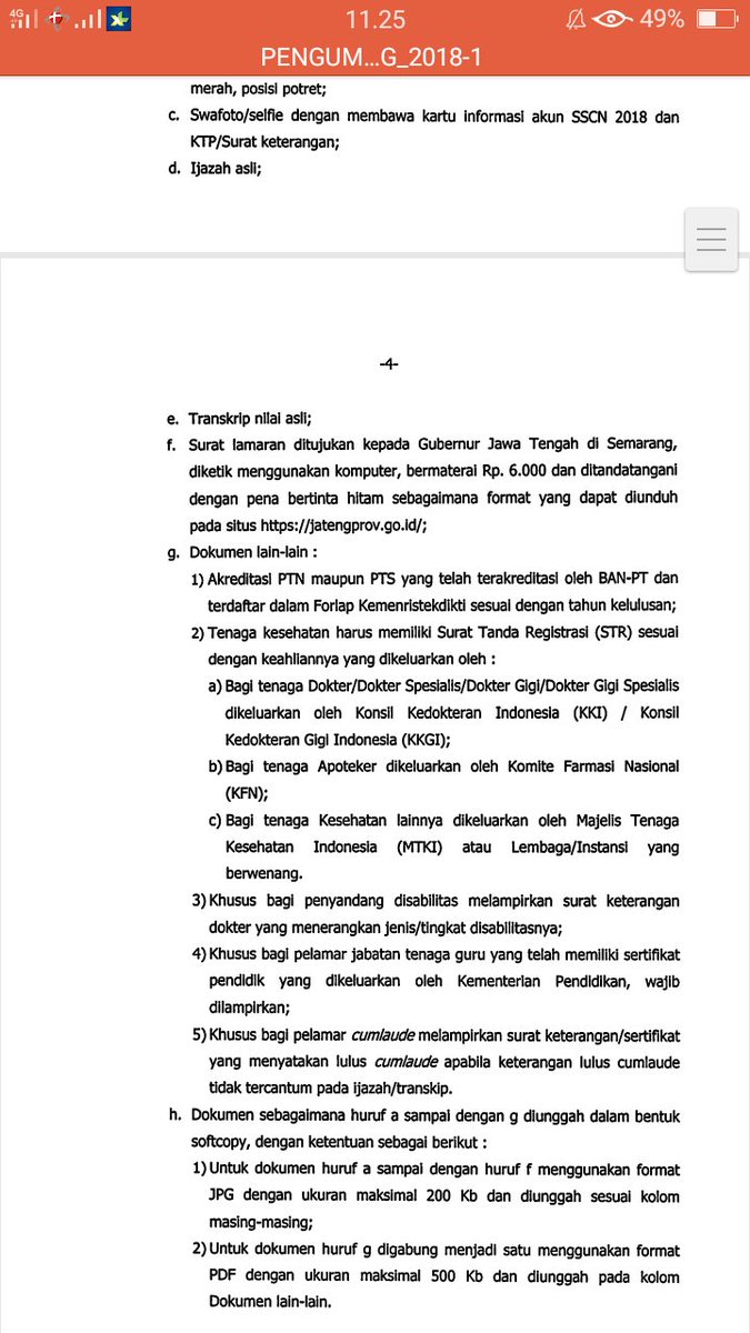 1994Aifa's tweet photo. Selamat siang admin @bkdjatengprov saya mau menanyakan terkait dokumen yg di upload, setelah saya baca di FAQ ijazah dan transkrip nilai formatnya pdf. Tapi di ketentuan yg pemprov jateng, ketentuannya jpg. Yg bener ya mana ya? https://t.co/5Vufs1kJHQ
