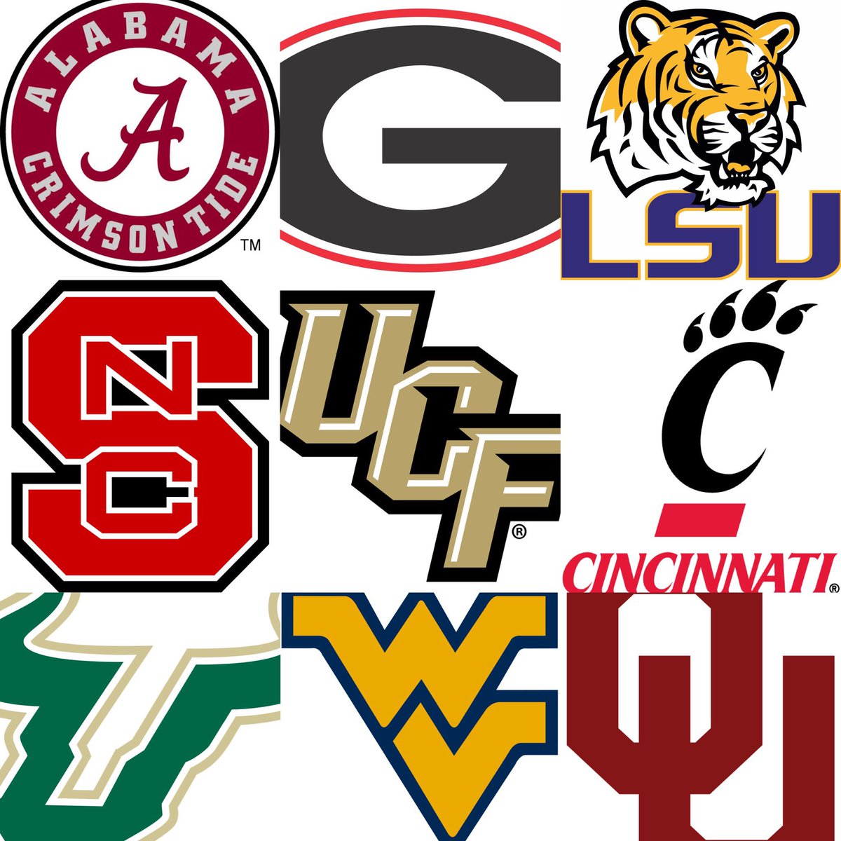 CFBHome's tweet image. And then there were 14🔥

RETWEET IF YOUR TEAM IS UNDEFEATED

Alabama
Georgia
LSU
NC State
UCF
Cincinnati
South Florida 
West Virginia 
Oklahoma
Kentucky
Ohio State
Colorado
Notre Dame
Clemson