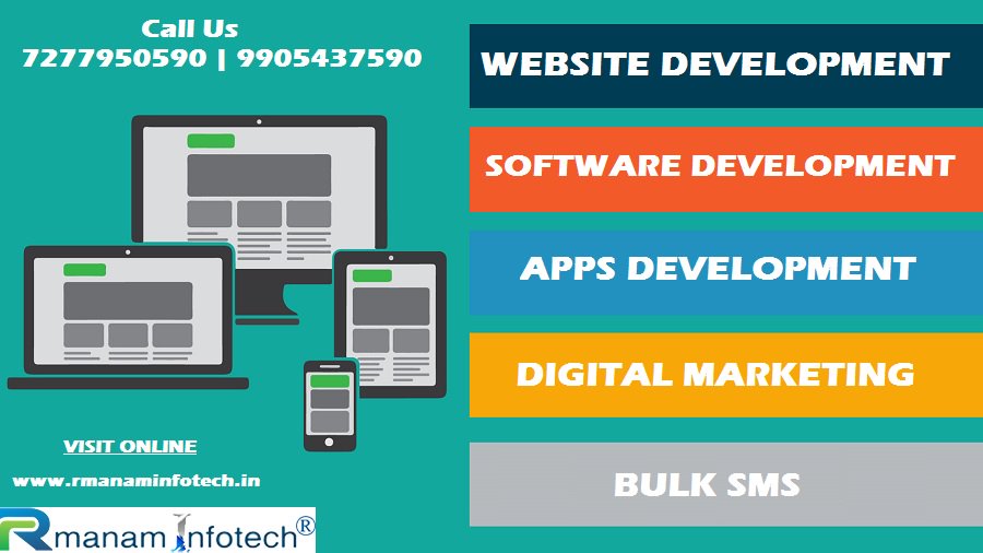 rmanamInfotech's tweet photo. Complete IT solution under single click. Rmanam Infotech - Your IT Partner #website #software #apps_development #seo #digital_marketing #rmanaminfotech Call us on 7277950590 | 9905437590 | https://t.co/BQbo24uqjW https://t.co/AzbH3MXegV