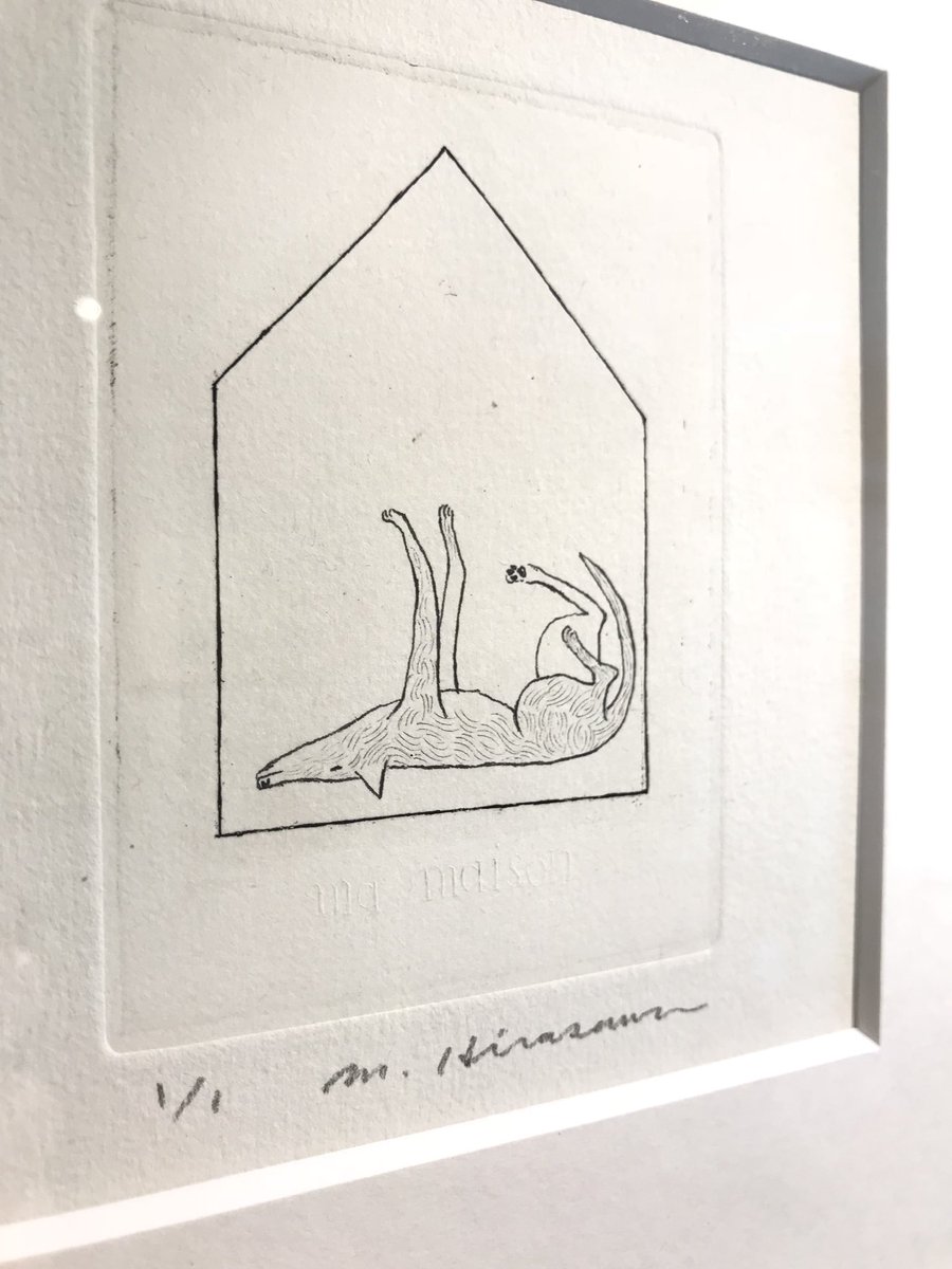 Uresica ウレシカ En Twitter 平澤まりこさんが愛犬ペッカを描いたシリーズ 家の形と文字部分は銅版のエッチング 犬の絵は手描きでした 愉しいフォルムに繊細で美しい毛並み さりげなく販売しているノートの絵も実は手描き って原画ですよね ファンの方どうぞお