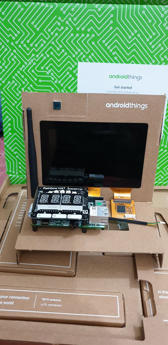 _jumaallan's tweet image. Got my hands on the AndroidThings Kit finally. Big thanks to @kenju254! Had so much fun assemblying and testing out a few things. "HELLO IoT WORLD" ✌👨💻
#AndroidThings #androidDevs