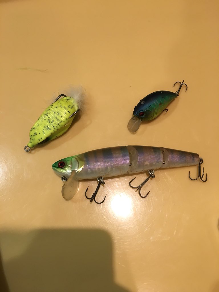 6IM10m6EXtGedNE's tweet photo. バス釣りルアープレゼント企画をします。当選者は、2名です。応募方法はフォロー＆リツイートです。必ずDMを受け取れるようにしといて下さい。景品は、👇👇👇です。拡散よろしく。 https://t.co/BEiBmxKt9u