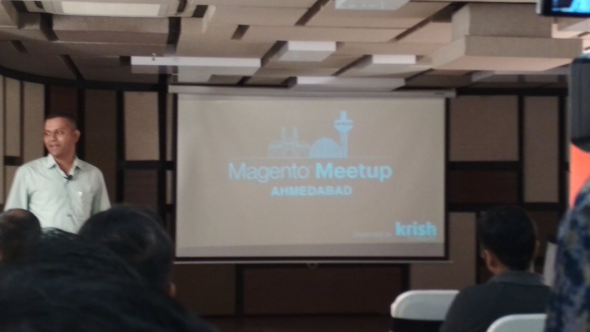 LoharSumant's tweet photo. Great sessions going on. Good to know some of the latest features of @magento 

#magentomeetup #MagentoMeetupAhd @krishtechnolab #magento https://t.co/DZ6SB3rGIS