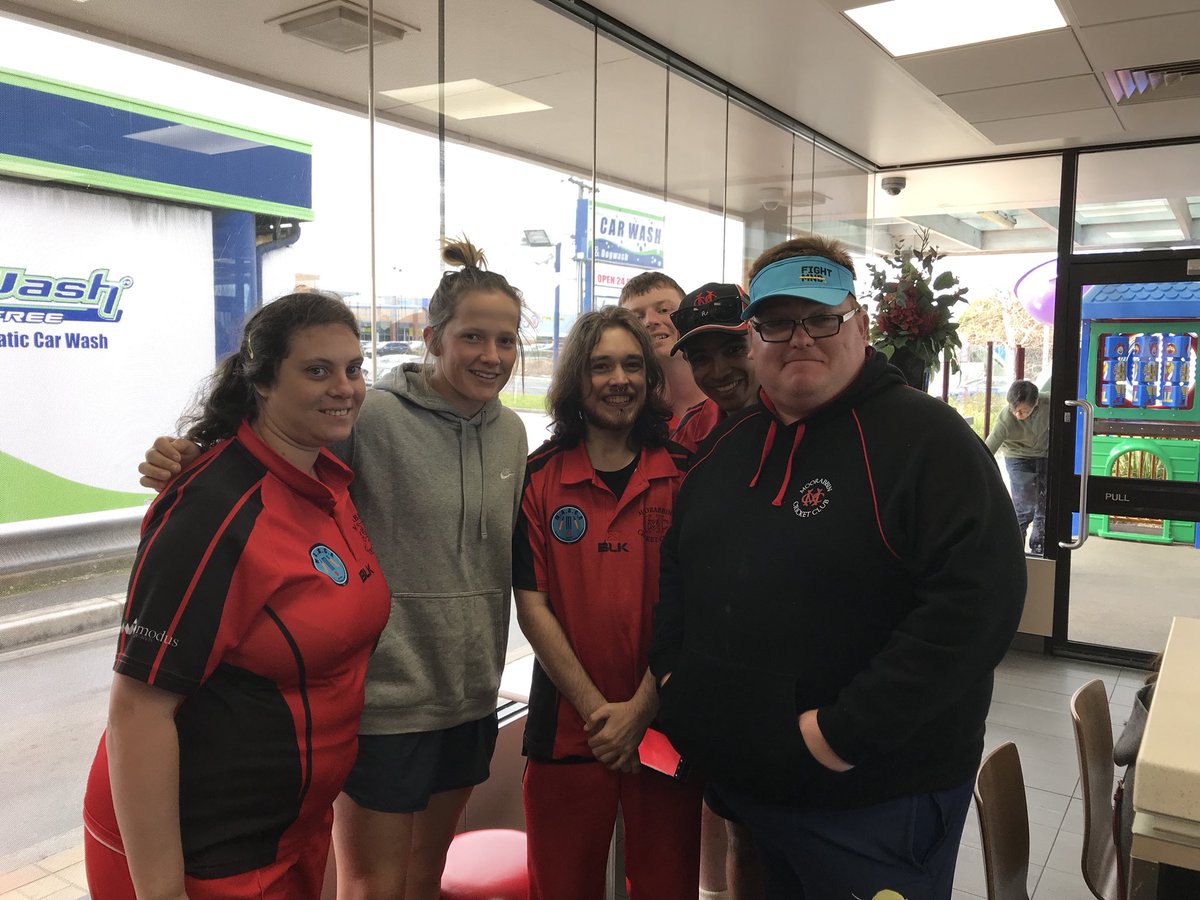 What a blast for the All Abilities Team  Meeting <a href="/cricketvictoria/">Cricket Victoria</a> Women’s star <a href="/annalanning/">Anna Lanning</a> today after Training. Getting a few tips from Anna &amp; she might even come watch the team play