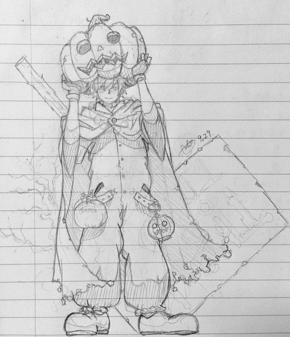 イラスト全然上げれずスミマセン?
申し訳程度に昨日手癖でノートに落書きしてたのを。。。
キャラは色塗り下手すぎてこういう落書き放置が多いです? 