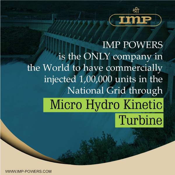 IMPPowersLTD's tweet photo. IMP POWERS creates HISTORY!  
We are happy to announce the success of commercially injecting 1,00,000 units through Micro Hydro Kinetic Turbine.
#IMPPOWERS #ServingTheNation #TransformingTheGlobe #IMPPOWERSHighlights #PowerSector https://t.co/uKgtaCS0ir