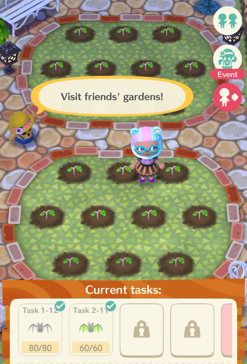 ktcub's tweet photo. Part 2- Celebrating w/ all #acpc friends & community, who has FINISHED 1st half💞💟🎃🙌 *I’m on #level84 and finally got over &1million bells💰 •Cont sharing🦇 & 💦gardens•
~getting 3&4 done too, so 2extra bonus this time😍 #sharingiscaring #PocketCamp #BetterTogether https://t.co/ct9deImaAA