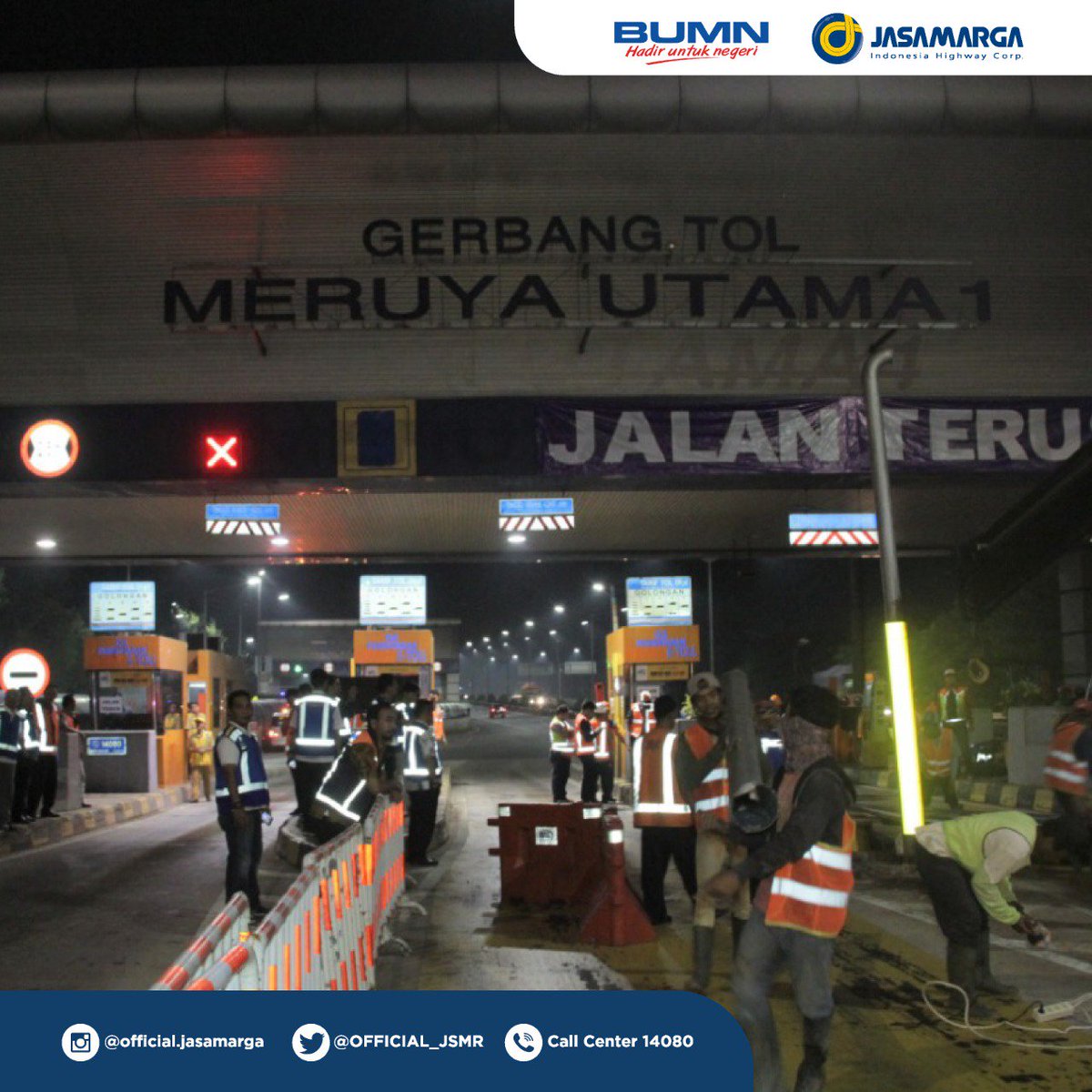 OFFICIAL_JSMR's tweet photo. Integrasi Tarif Jalan Tol Jakarta Outer Ring Road (JORR) Resmi Berlaku. https://t.co/damwLTQJkD

#JasaMarga #BUMNHadirUntukNegeri #JasaMargaConnectingIndonesia #IntegrasiUntukEfisiensi #JauhDekatSama #IntegrasiJORR #Tol_JORR #JORR #TarifTol #TolJORR https://t.co/h4OfXlE4QY