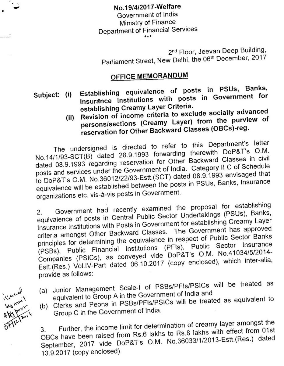 Newton Bank Kumar As Per Dfs India Notification Scale 1 Officer Sud Be Treated As Per Group A Officer Of Central Govt Then Y Basic Of Bank Officer Scale 1 Is