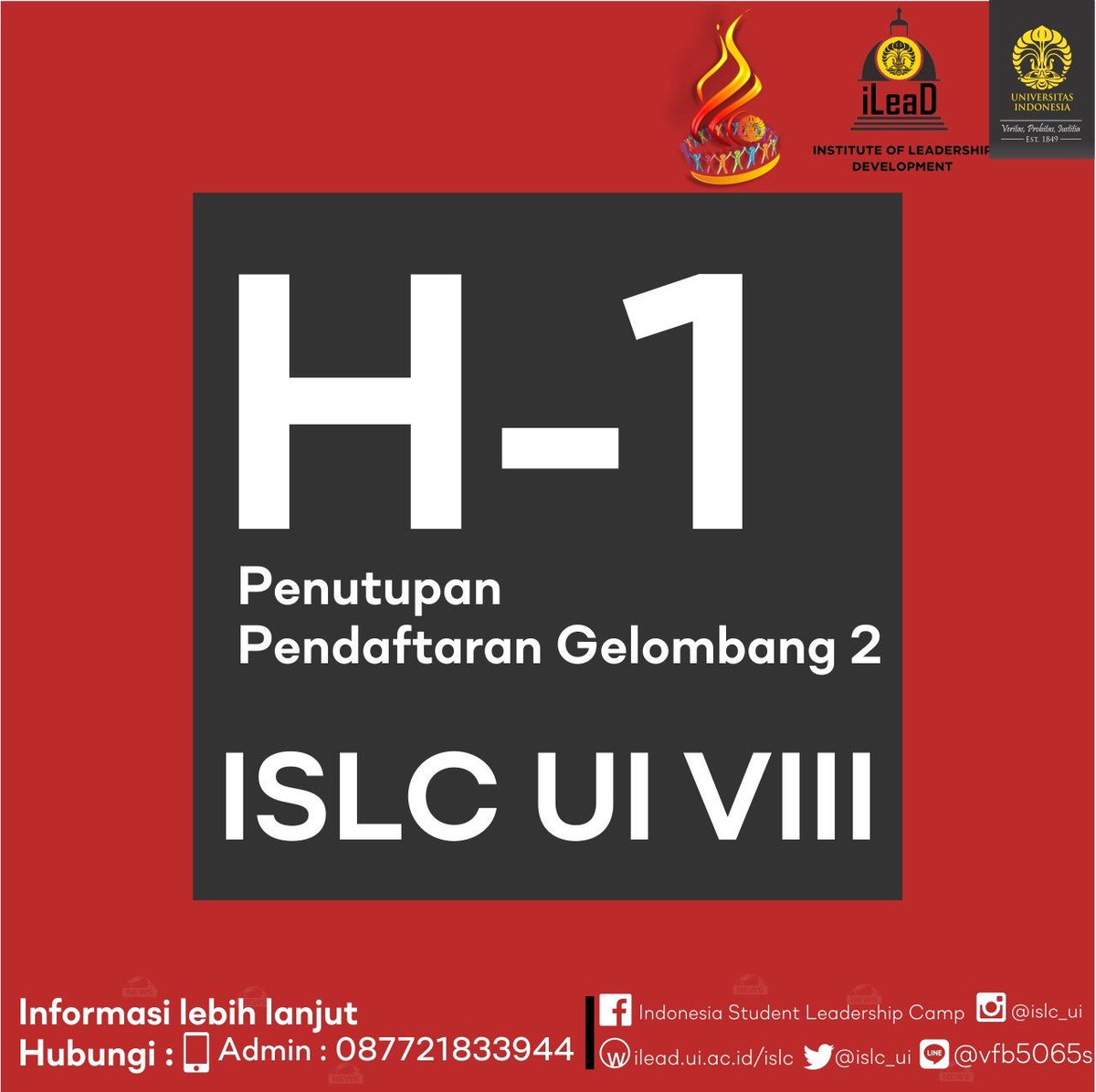 ISLC_UI's tweet image. Less than 12 hours before registration for Phase II will officially be closed! Make haste! #ISLCVIII #HopeforBetterChange