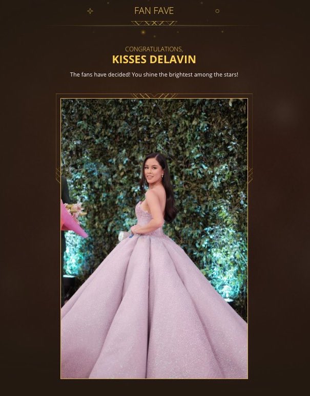 DonKissATeamOFC's tweet photo. Congratulations on winning THE FIRST EVER ABS CBN Ball Fan Fave, our @delavinkisses!!! Two wins in a row. 

#DONKISSFairestOfThemBALL
#ABSCBNBall2018
#PushAwardsDonKiss
@delavinkisses @ABSCBN @starmagicphils @GMOunit @FrancisLibiran8 @FrancisLibiran https://t.co/7bKCOKfijr