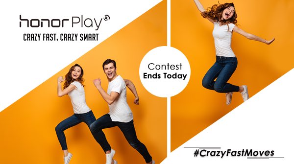 HiHonorIndia's tweet photo. Have you shared your entries on all the three themes for the #CrazyFastMoves contest yet? 
Share now before contest ends &amp; get a chance to win the #HonorPlay!! https://t.co/vaRWPNOvZQ