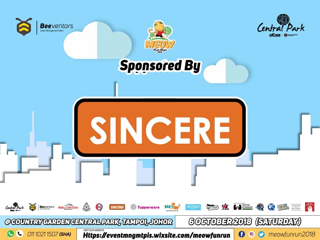 beeventors's tweet photo. Proudly present our sponsor for Meow Fun Run 2018 ❤️🐱💙 https://t.co/7fjnlmgxbL